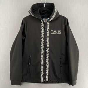 Copper River Fleece Lined Jacket Womens S Black Softshell Full Zip Alaska USA